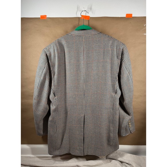 Tommy Hilfiger Houndstooth‎ Blazer Menswear Jacket 42R Made in USA Wool Blend - Picture 6 of 6